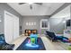 Finished basement with colorful rug, furniture and play area at 10155 Pepper Tree Ln, Noblesville, IN 46060