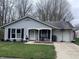 Charming single-story home featuring a well-maintained lawn and attached garage at 1016 Alden Dr, Fortville, IN 46040