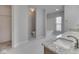 Stylish bathroom featuring modern fixtures, dual vanities, and ample counter space at 10343 Waveland Cir, Fishers, IN 46038