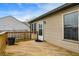 Wooden deck outside the home, perfect for relaxing or entertaining guests at 1086 Meadowview Ct, Franklin, IN 46131