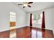 Spacious primary bedroom with hardwood floors and natural light at 1086 Meadowview Ct, Franklin, IN 46131