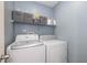 Functional laundry room with modern washer and dryer at 10946 Snowdrop Way, Indianapolis, IN 46235