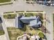 Aerial view of a home with a well-maintained lawn and garden at 12895 Grenville St, Carmel, IN 46032