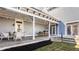 Charming covered patio with comfortable seating, a dining set, and inviting outdoor space at 12895 Grenville St, Carmel, IN 46032