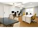 Spacious office with desks, chairs, and large windows provides ample workspace at 12895 Grenville St, Carmel, IN 46032