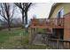 Multi-level deck and patio area offering ample outdoor living space in the backyard at 1936 Cunningham Rd, Indianapolis, IN 46224