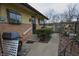 Backyard space featuring a cozy patio area, steps, and greenery perfect for relaxation at 1936 Cunningham Rd, Indianapolis, IN 46224