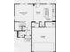 Floor plan showing the kitchen, great room, dining area, foyer, powder room, and garage at 1952 White Oak Ln, Shelbyville, IN 46176