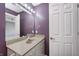 Bathroom features a single sink vanity, linen closet, and access to the bedroom and water closet at 2009 W 250 N, Lebanon, IN 46052