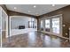 Bright, modern kitchen next to the living room and features access to the patio and hot tub at 2009 W 250 N, Lebanon, IN 46052