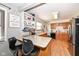 Well-appointed kitchen with counter seating, ample cabinet space, and modern lighting at 202 Rainbow Blvd, Indianapolis, IN 46234