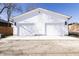 Detached two car garage with new concrete driveway at 2051 Columbia Ave, Indianapolis, IN 46202