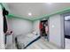 Spare bedroom includes LED lighting and closet for extra storage at 215 S Warman Ave, Indianapolis, IN 46222