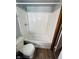Bathroom featuring a clean white shower and toilet at 2233 W 28Th St, Anderson, IN 46016