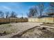 Spacious backyard with gravel and partial fence, great for outdoor activities and potential landscaping at 2361 Southeastern Ave, Indianapolis, IN 46201