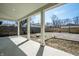Enjoy this spacious backyard with a covered patio, offering ample room for outdoor activities at 2361 Southeastern Ave, Indianapolis, IN 46201