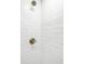 Close-up of a shower with a brushed nickel shower head at 2361 Southeastern Ave, Indianapolis, IN 46201