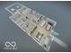 Detailed 3D floor plan showcasing the layout of the home, including bedrooms, kitchen, and living spaces at 2362 English Ave, Indianapolis, IN 46201