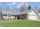 Beautiful single-story brick home with a well-maintained lawn and an attached two-car garage in a quiet neighborhood at 3334 Eden Village Pl, Carmel, IN 46033