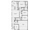 Layout displaying a primary suite, modern kitchen, great room, flex room, and an attached two-car garage at 4712 E Shadowbrook Dr, Camby, IN 46113