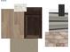 Image showcasing the home's selected flooring, cabinetry, countertops, siding, and brick at 4712 E Shadowbrook Dr, Camby, IN 46113