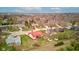 Expansive aerial view featuring homes with lush green lawns in a peaceful residential setting at 528 Wind Skip Cir, Westfield, IN 46074