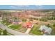 Expansive aerial view of charming homes nestled within a lush, green landscape, offering a serene residential setting at 528 Wind Skip Cir, Westfield, IN 46074