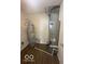 Utility room featuring a water heater, HVAC, storage shelf, and vinyl plank flooring at 639 Rocky Meadow Dr, Greenwood, IN 46143