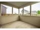 Covered patio offering views of a fenced-in backyard and neighborhood scenery at 647 Albermarle Dr, Pittsboro, IN 46167