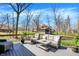 Spacious back deck with comfortable seating, perfect for outdoor entertaining at 6820 W Forest Brook Dr, Fountaintown, IN 46130