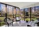 Relaxing sunroom with wicker furniture and views of the outdoor scenery at 6820 W Forest Brook Dr, Fountaintown, IN 46130