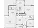 An open-concept floor plan featuring a kitchen, dining room, great room, flex room and covered porch at 6869 W Buck Stone Dr, McCordsville, IN 46055