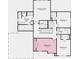 Second floor floor plan features primary suite with dual WICs, three additional bedrooms, and laundry at 6869 W Buck Stone Dr, McCordsville, IN 46055