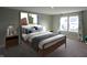 Stylish bedroom featuring modern furnishings, a comfortable bed, and ample natural light at 735 Locust Dr, Danville, IN 46122
