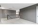 Light and bright upstairs hallway with neutral gray walls and white carpet at 11046 Timberview Dr, Fishers, IN 46037