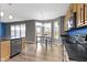 Well-designed kitchen area with sleek countertops, a dining nook, and seamless access to living spaces at 11046 Timberview Dr, Fishers, IN 46037