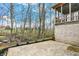 Stone patio and a wooded backdrop, perfect for outdoor relaxation at 12618 E 86Th St, Indianapolis, IN 46236