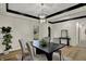 Modern dining room with sleek black trim and contemporary light fixture at 12618 E 86Th St, Indianapolis, IN 46236