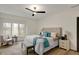 Bright main bedroom with a plush bed, bench, and large windows offering natural light and peaceful views at 12618 E 86Th St, Indianapolis, IN 46236