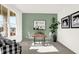 Inviting study with modern decor, large window, and comfortable seating at 1281 Sika Ln, Greenwood, IN 46143