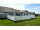 Spacious backyard featuring a well-maintained lawn and a classic white picket fence at 1304 Vicksburg S Dr, Greenwood, IN 46143