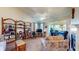 Spacious living room featuring a fireplace, large windows, and comfortable seating at 1304 Vicksburg S Dr, Greenwood, IN 46143