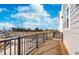 Enjoy picturesque balcony view of the construction, trees, and sky from this new home at 14539 Hanford Ln, Carmel, IN 46032