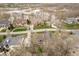 Expansive aerial shot showcasing the neighborhood and flood plain views beyond at 14577 Faucet Ln, Fishers, IN 46040