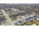 An aerial perspective showing a home's location, lot size, and proximity to a neighborhood pond at 14818 Autumn View Way, Fishers, IN 46037