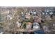 Aerial view of homes in a neighborhood during the late winter/early spring with bare trees at 1521 Pleasant St, Indianapolis, IN 46203