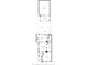Floor plan showing the layout of the first floor, including kitchen and great room at 1521 Pleasant St, Indianapolis, IN 46203