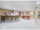 Finished basement with a wet bar and pool table for entertaining at 17279 Crescent Moon Dr, Noblesville, IN 46060