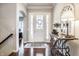 Elegant entryway with hardwood floors and decorative console table at 3641 Shady Lake Dr, Westfield, IN 46074