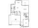 First floor floor plan shows the layout of the kitchen, living, dining and great rooms at 365 N Grand Oak Dr, Mooresville, IN 46158